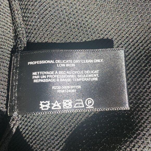 Proenza Schouler Solid Mesh ruffle dress Black/White 0 $1500 NWT - Picture 9 of 9